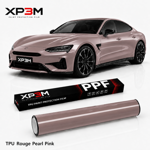 ฟิล์มกันรอยรถยนต์ XP3M Rouge Pearl Pink Gloss TPU PPF ความหนา 7.5 มิล ซ่อมแซมตัวเองได้ ป้องกันรอยขีดข่วน ป้องกันการเหลือง ฐาน TPU Covestro - Product Image 1