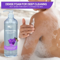 Gel Douche Lavande Herbal pour Femme – Blanchissant, Rafraîchissant, Nettoyant Doux, Lissant, Mousse Dense pour Tous Types de Peau