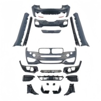 Kit de Carrocería M-Tech Estilo MT, Parachoques Delantero y Trasero, Faldones Laterales para BMW X6 F16 2015-2018