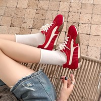 Baskets compensées à plateforme invisible pour femme, en tissu coréen, nouvelle collection Printemps-Été 2026, confortables, légères, décontractées, pour la course