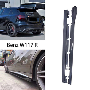สเกิร์ตข้างคาร์บอนไฟเบอร์ทรง R สำหรับรถยนต์ CLA-Class W117 ปี 2013-2020 - Product Image 1