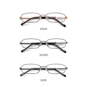 Gafas ópticas rectangulares de Metal <span class=keywords><strong>para</strong></span> hombre y <span class=keywords><strong>mujer</strong></span>, montura de gafas de negocios, <span class=keywords><strong>2022</strong></span> - Product Image 4