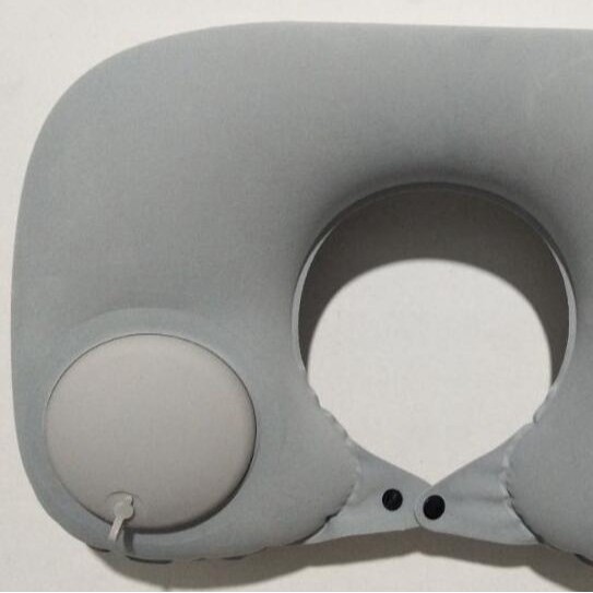 หมอนอัดรูปตัวยู สีเทา