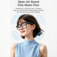 Lunettes de soleil intelligentes OEM ODM M15 avec traduction IA, contrôle par application, plus de 100 langues, anti-UV, lumière bleue, musique BT et appels