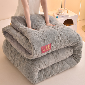 Ấm cúng ấm áp taffa nhung Sherpa chăn lõi Chunky hai mặt chăn cừu chăn bông chăn bông rắn cho mùa đông beddings - Product Image 3