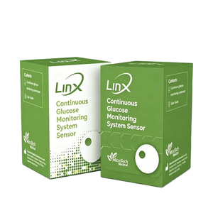 เซ็นเซอร์วัดระดับน้ำตาลอย่างต่อเนื่อง Aidex Linx ความแม่นยำสูง กันน้ำได้ 15 วัน ใช้งานร่วมกับ iOS และ Android ไม่ต้องเจาะนิ้ว ตรวจวัดระดับน้ำตาลได้ตลอดเวลา - Product Image 1