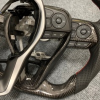 Untuk Toyota Corolla Set Setir Modifikasi Serat Karbon Asli, Cocok untuk Tombol Master Power Window ABS, Pemasangan Langsung Clip-On
