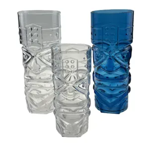 32 oz plastic tiki cup cocktail cup with customized color for bar and party