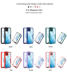 Per Oppo <span class=keywords><strong>REALME</strong></span> <span class=keywords><strong>C21</strong></span> C25Y C25S retro Coque morbido flessibile TPU 360 antiurto <span class=keywords><strong>Cover</strong></span> completa 2 in 1 custodia protettiva per schermo per telefono fornitore - Product Image 2