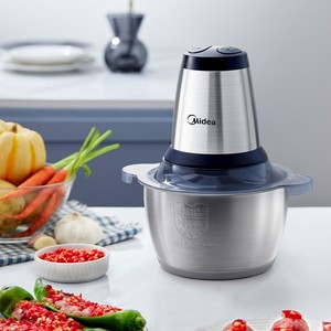 Hachoir à viande électrique Midea 1,6-2,0 L en acier inoxydable, robot culinaire domestique multifonction automatique - Product Image 5