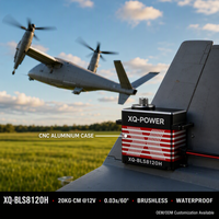XQ-POWER XQ-BLS8120H Servo de queue brushless 20KG 12V HV étanche avec boîtier en aluminium CNC, couple élevé pour drone et avion RC à voilure fixe