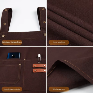 Tablier sans manches en toile imperméable, respirant et lavable, unisexe, pour serveurs dans les restaurants, boulangeries et bars - Product Image 5