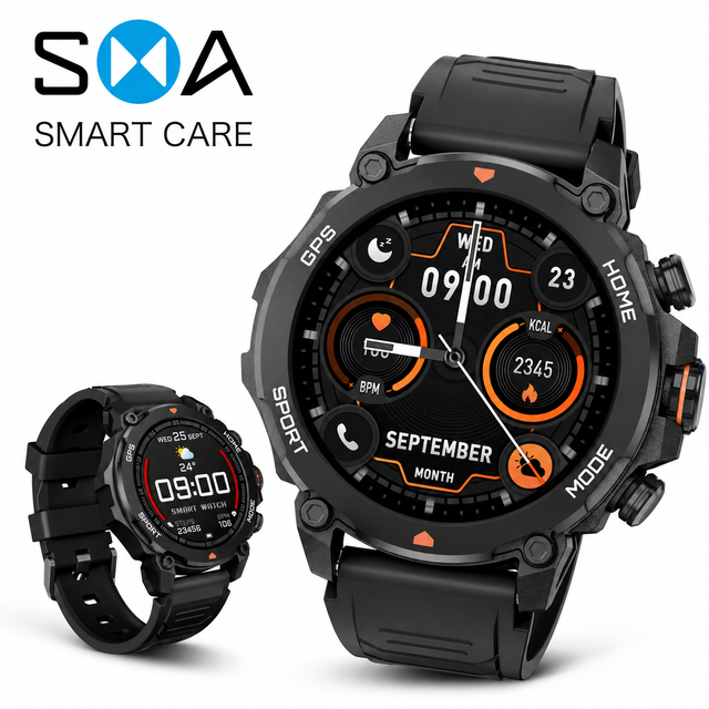 Wholesale Outdoor Smart Watch with GPS Altitude Compass G6 HD Screen Strong Battery Life 5ATM Waterproof Smart Watch for Men