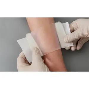 Confezione da 10 bende idrocolloidi grande 2 "x4" adesivo idrocolloide medicazione Extra sottile per ferita impermeabile Sterile essudata leggera