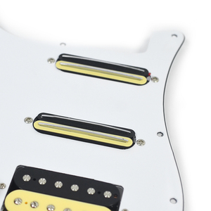 Circuitos de pastillas para guitarra eléctrica ST para zurdos Coil 3.5 SSH (H010+HBC+500K-15+473) con pastilla Zebra + Blanco/Negro - Product Image 4