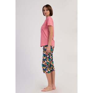 Combinaison de nuit ovale à manches courtes et col rond pour femmes - Product Image 2