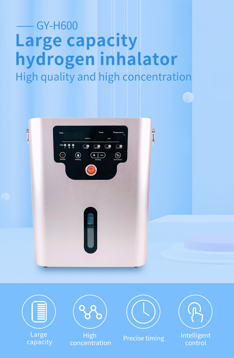 600ml 900ml 1500ml Portable Hydrogen Breathing Machine 110 220 Volt For Home