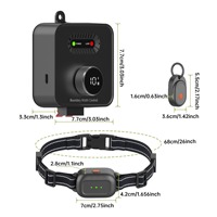 Elektronischer Hundezaun Wasserdichter Bodeneinbau-Haustierbegrenzungszaun mit Ferntrainingshalsband Anti-Bell-Hundehalsband für den Außenbereich