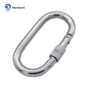 HIDEA AISI304 316 Acero Inoxidable y Acero al Carbono Electro Galvanizado, Gancho de Seguridad Recto con Cierre de Rosca y Mosquetón - Product Image 1