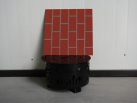 Revêtement en aluminium à motif de brique personnalisé, panneau décoratif en aluminium à texture de brique rouge pour mur rideau