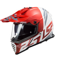 Casque de moto Ls2 ABS Rally à double visière, route et tout-terrain, double usage, quatre saisons, certification 3C MX436