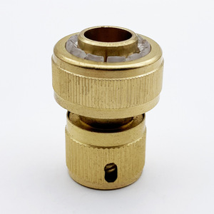 Connecteur d'étanchéité en laiton de 3/4 pouces à connexion rapide pour tuyau d'arrosage, durable - Product Image 2