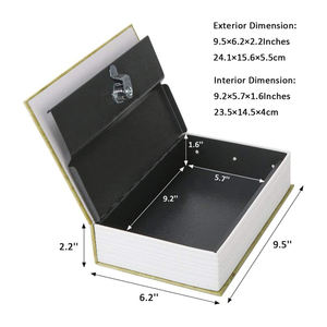 بسعر الجملة كلمة مرور صغيرة مخصصة كتاب حائط آمن محمول مكتب منزلي مركب على الفولاذ صغير ومخفي - Product Image 3