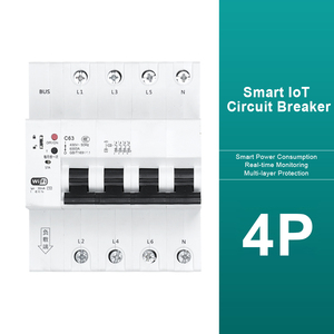 1/<span class=keywords><strong>2</strong></span>/<span class=keywords><strong>3</strong></span>/4P Intelligente miniatuur stroomonderbreker Plastic aardlekbeveiliging 6kA Smart <span class=keywords><strong>IoT</strong></span> Lokale automatische besturing op afstand - Product Image 1