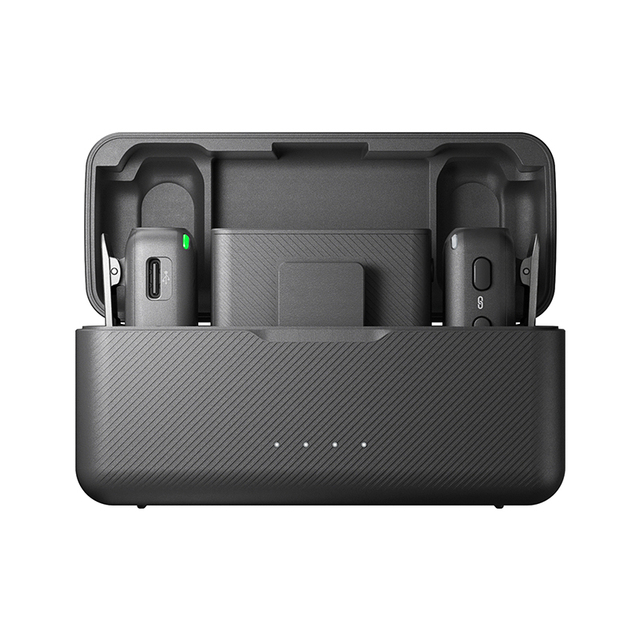 D JI Mic Wireless Microphone for D JI Action 2 OM 5 with Lightning USB-C Ports 250m Transmission Dual-Channel Recording