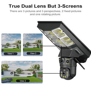 Tours d'éclairage solaires avec caméra, chasse, sentier, alimentation solaire, CCTV connecté sans fil, carte SIM 4G, 360 degrés - Product Image 3