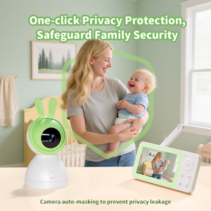 Monitor para Bebés de 2MP con Pantalla de 4.3 Pulgadas, Comunicación Bidireccional, Visión Nocturna, Detección de Ruido, Recordatorio de Alimentación, 14 Canciones de Cuna, Luz Nocturna RGB - Product Image 6