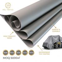 Tissu enduit de PVC renforcé, durable, multicolore, pour couverture de remorque, approuvé SGS, FR Heli Textile