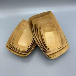 Bandeja Rectangular Desechable de Papel Kraft para Comida para Llevar, Resistente a Grasa y Fugas, para Ensaladas, Papas Fritas y Bocadillos - Product Image 2