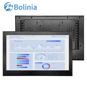 Factory price 11.6 inch VGA industrial lcd monitor Wall Mounted Metal Frame with IPS Full HD 1920*1080 for industry computer