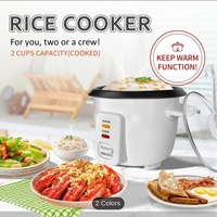 Cuisinière à riz mini noire, petit pot, pour 1 à 2 personnes, 220v, cuisinière à riz anglaise, commerce extérieur transfrontalier