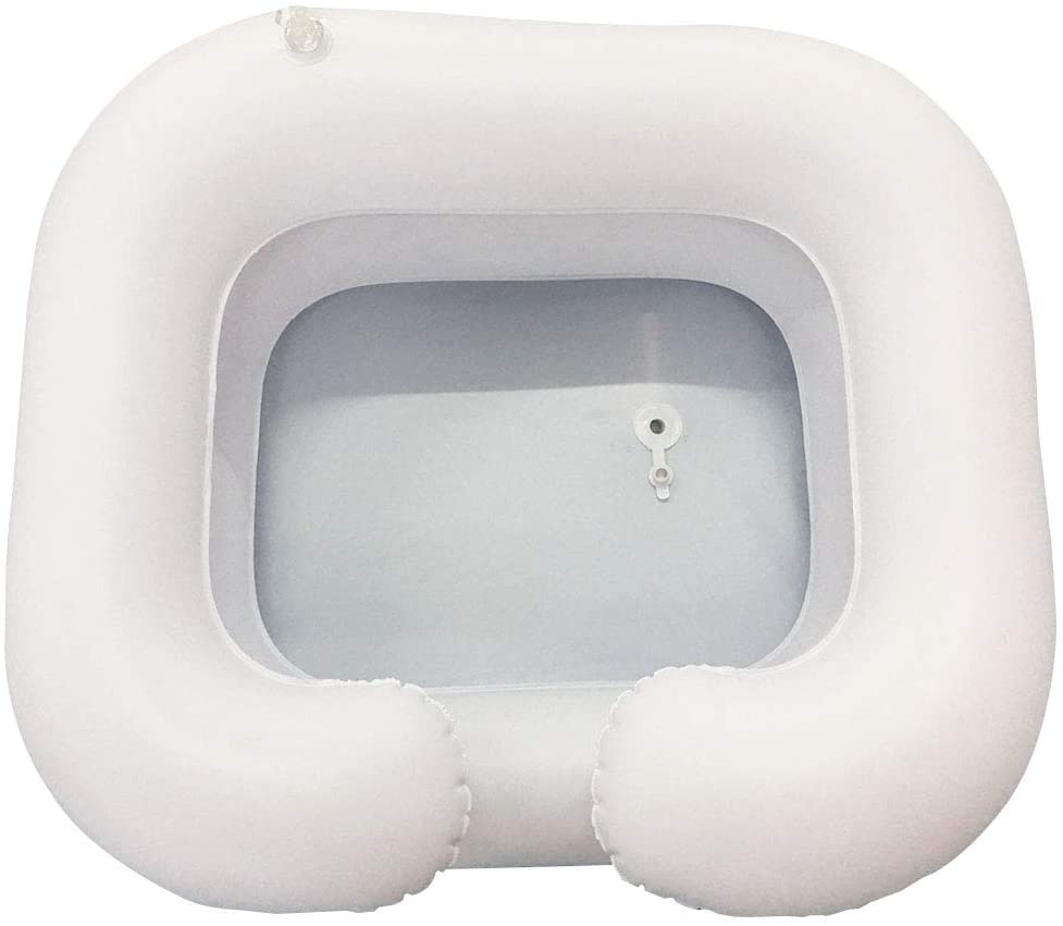 Healthcare Inflatable shampoo basin medical compact inflatable hair wash basin for disabled