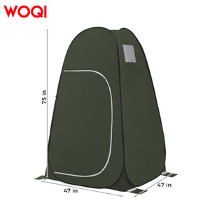 Tente de douche portable extra large Woqi pour l'extérieur, 120x120x190cm, imperméable, avec cadre en aluminium - Product Image 4