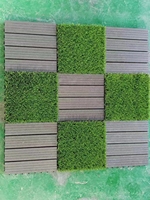 Dalles de terrasse en WPC plastique imperméables, ignifuges, écologiques, garantie 5 ans pour usage extérieur, installation facile, emboîtables