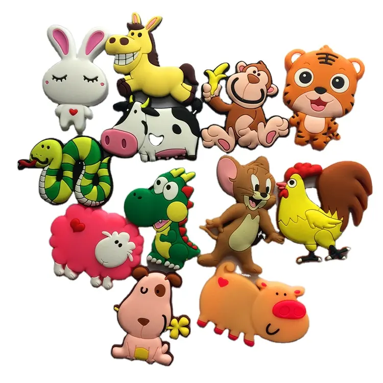 Cartoon Rubber Magnet Custom Animal Fridge Magnet Logo for Souvenir Advertising Promotion