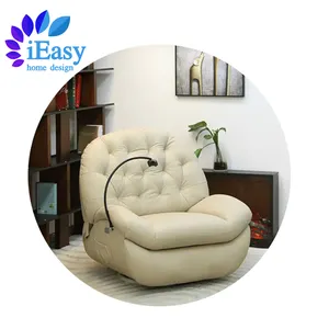 Foshan moderno personalizzato europeo a dondolo girevole trapuntato in pelle naturale sedia reclinabile sedia reclinabile india sedia reclinabile elettrica - Product Image 1