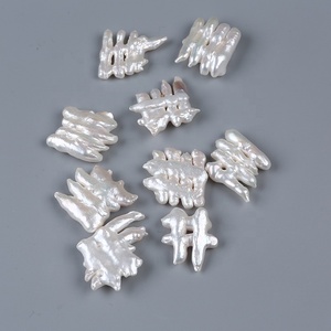 자연산 흰색 발톱 모양 불규칙 닭발 진주 바로크 담수 진주 비즈 - Product Image 3