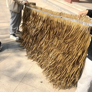 Tuiles de toit en feuilles de palmier synthétiques écologiques à longue durée de vie, fixation par fil barbelé et feuille d'aluminium - Product Image 2