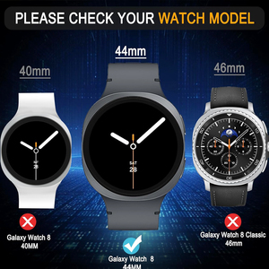 Đối với Samsung Galaxy Watch 8 bảo vệ màn hình 44mm Tempered Glass rõ ràng phim Ani Scratch Bubble miễn phí Tương thích với đồng hồ 8 40mm - Product Image 2