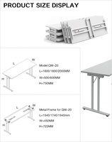 Petite table d'étude pliante directe d'usine table d'étude pliable ergonomique pour les étudiants