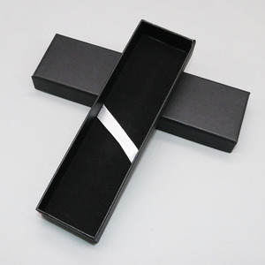 Nero su ordinazione logo stampato a buon mercato di carta penna scatole di imballaggio <span class=keywords><strong>pacchetto</strong></span> regalo - Product Image 2