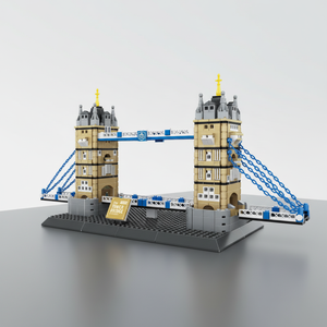 Bloques de Construcción de Plástico ABS Wangge, Puente de las Torres Gemelas de Londres, Tema de Edificios Famosos, Compatible con Pequeñas Partículas, Juguetes Educativos - Product Image 6
