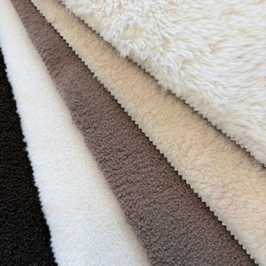 Tissu en fausse fourrure double face de qualité supérieure, doux et suédé, pour vestes et manteaux d'hiver - Product Image 3