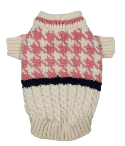 Pull d'hiver en tricot pour chien MOFFY, personnalisé, tendance, avec logo d'ours en acrylique, multicolore, style classique et simple, pour l'extérieur - Product Image 6