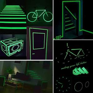 Rollo fluorescente que brilla en la oscuridad, película luminiscente, cinta autoadhesiva brillante - Product Image 3