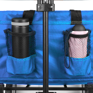 बीच वैगन ढहने वाले फोल्डिंग गार्डन कार्ट वापस जाने योग्य समुद्र तट ट्रॉली के लिए ट्राली वैगन - Product Image 3